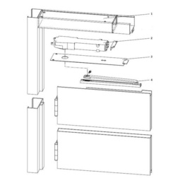 dormakaba Offset Slide Arm, Steel Door and Frame - Hinges/Pivots, Complete Overhead Closer Complete Overhead Closers